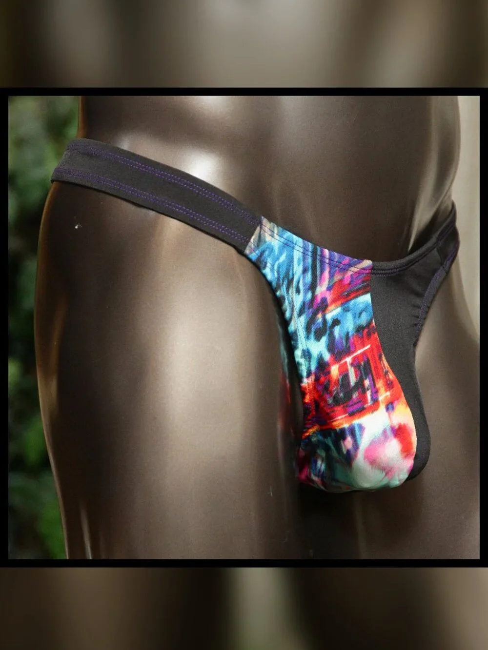 Mens Split Fabric Thin Sides Thong Handmade